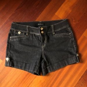 White House Black Market Black Denim Shorts